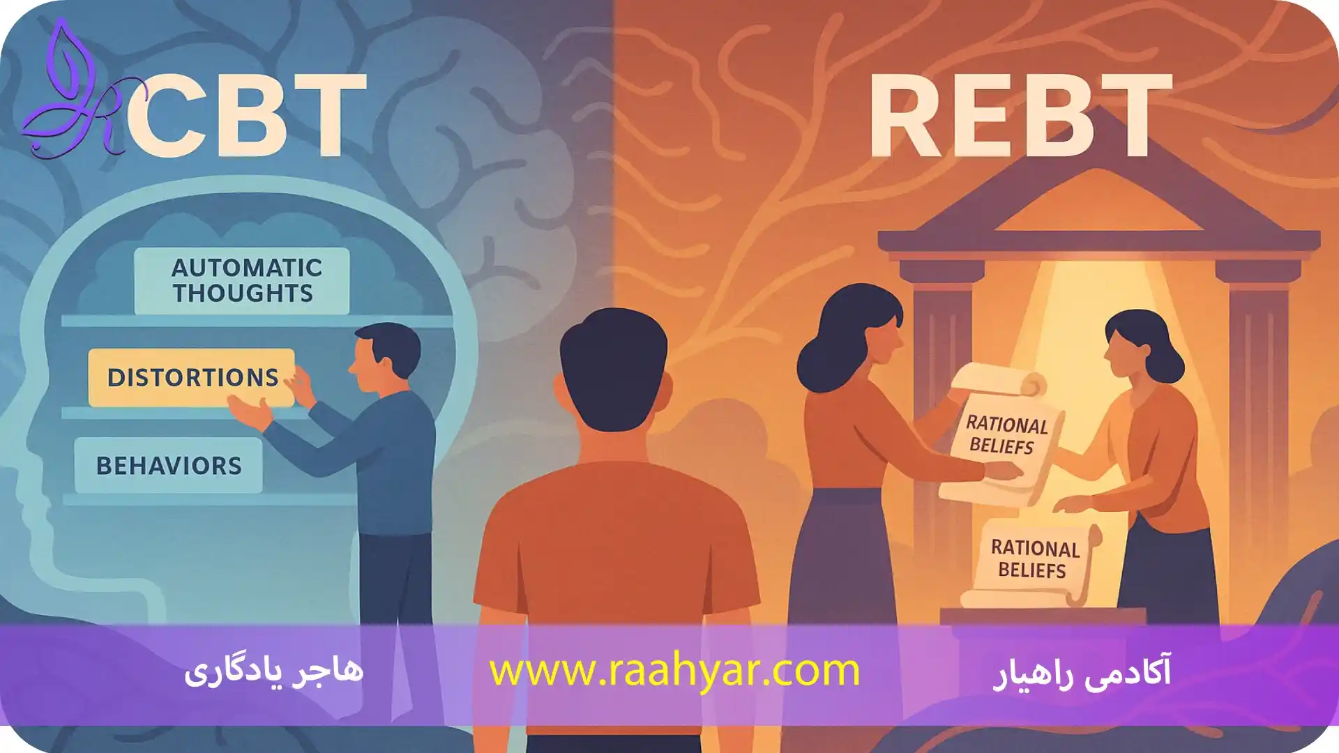 مقاله معرفی جامع دو رویکرد روان‌درمانی مؤثر: CBT و REBT به نوشته هاجر یادگاری